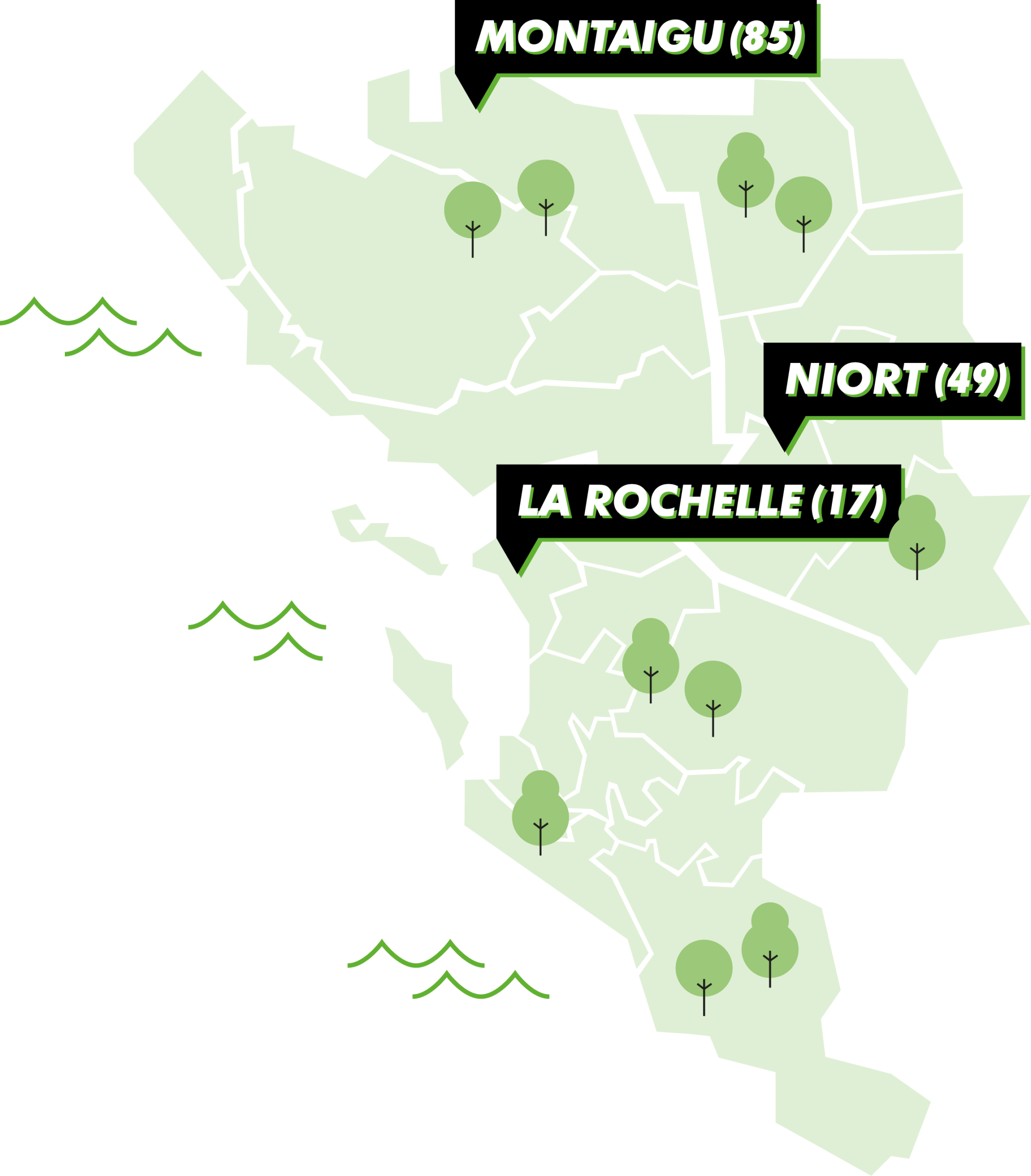 Carte des agences Charivari